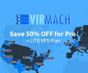 Virmach Coupon VPS Hosting and Web Hosting just $3.0/mo