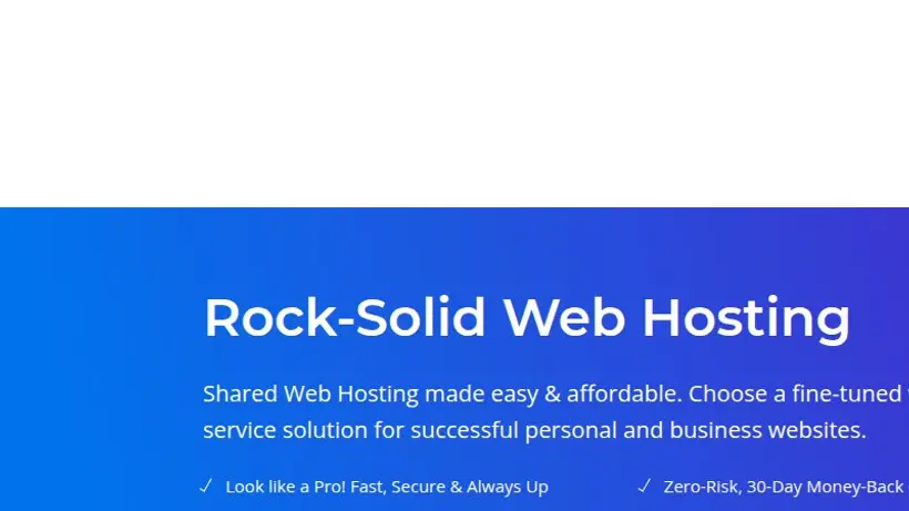 Bana Hosting homepage screenshot